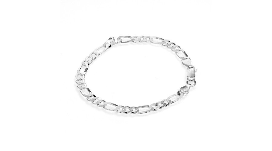 Мъжка сребърна гривна плетка Cartier